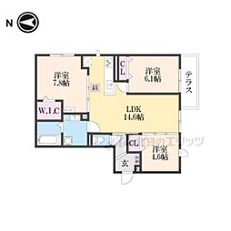 ヴィーヴルグラン 3LDKの間取図画像