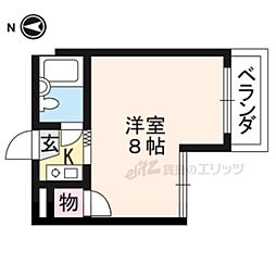 メゾン・ド・ヴァルチェ 1Kの間取図画像