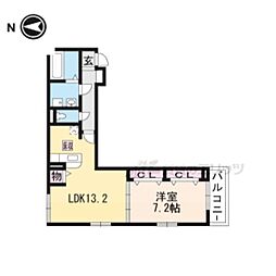 ケイトガーデン 1LDKの間取図画像