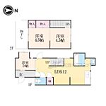 京都市山科区北花山大峰町 2階建 築59年のイメージ