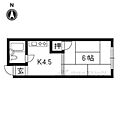ベルエール桃山A棟2階3.8万円