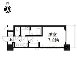 エスリード京都梅小路アヴェニテ 3階1Kの間取り