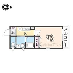 仮）サングラン北浜 3階1Kの間取り