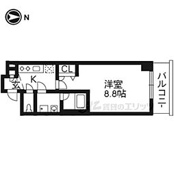 ベラジオ京都洛南グルーブ 1Kの間取図画像