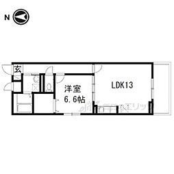 レジデンスルクセ 1LDKの間取図画像