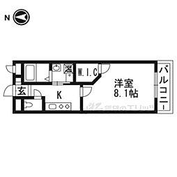 Partir広野 1Kの間取図画像