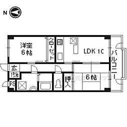 第7長栄マンション 2LDKの間取図画像