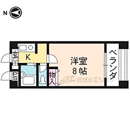 メゾンブランシュ200 1Kの間取図画像