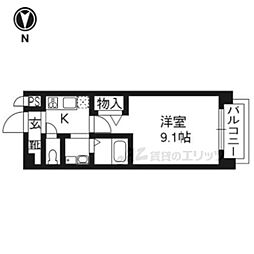 メゾン・サクセス 1Kの間取図画像