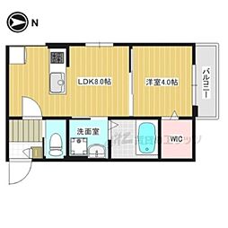 KTIレジデンス新田 1LDKの間取図画像