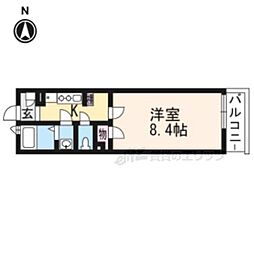 セントコージア山崎 1Kの間取図画像