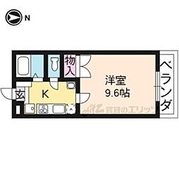 メゾン・マリゼッタ1 1Kの間取図画像