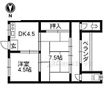 京都市北区紫竹東栗栖町 2階建 築49年のイメージ