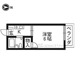 カームハウス・ヒロ 1Kの間取図画像