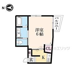 おーりとーりIII 3階1Kの間取り