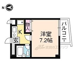 アーバン・ボート210 4階1Kの間取り