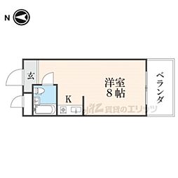 スクエア20 ワンルームの間取図画像