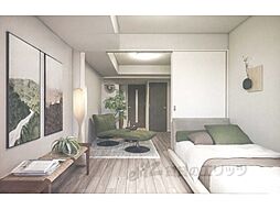 JR山陰本線 二条駅 徒歩15分の賃貸マンション 6階1LDKのリビング/ダイニング