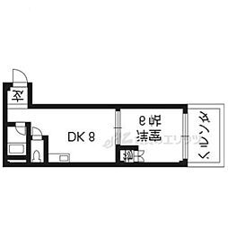 ハイツハーバル 1DKの間取図画像