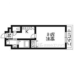 ラフィーネ西沢 1Kの間取図画像