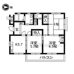 玉屋山三小路 3LDKの間取図画像