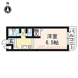 ホルティーコルヌス 1Kの間取図画像