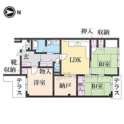 間取図画像 3DK