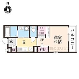 ＲＥＶＥ　ｄｅ　京都下鴨 2階1Kの間取り