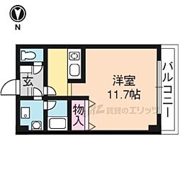 ライラックス 1Kの間取図画像