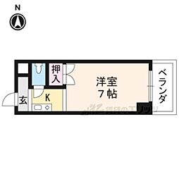 ベルジュ56 1Kの間取図画像