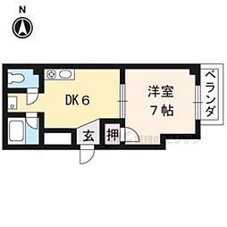 セピアハイツ大宮 1DKの間取図画像