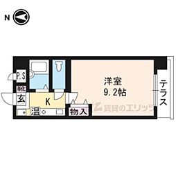 ソレイユ 1Kの間取図画像