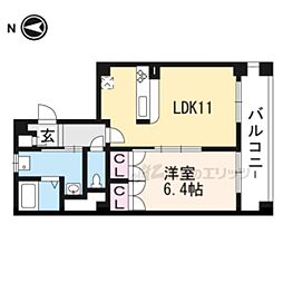 セレンディピティ 1LDKの間取図画像
