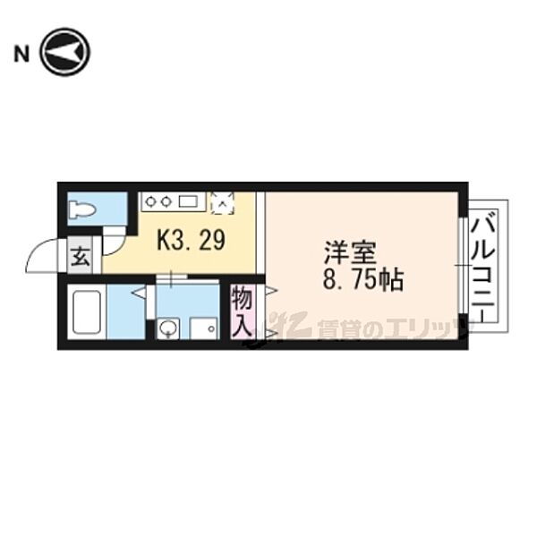 滋賀県大津市仰木の里東８丁目(賃貸アパート1K・1階・27.53㎡)の写真 その2