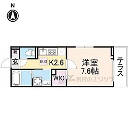 アリエッタ 1Kの間取図画像