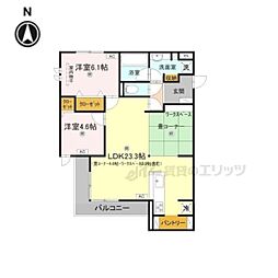HAMAL'ATRIUMUM 2LDKの間取図画像