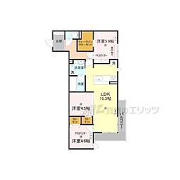 HAMAL'ATRIUMUM 3LDKの間取図画像