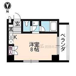 ロベルージュマツイ 1Kの間取図画像