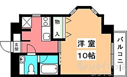 シャルマン道後 1Kの間取図画像