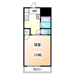 FELCA 1DKの間取図画像