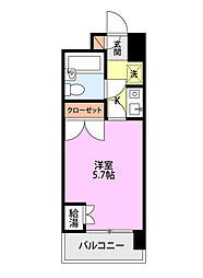 メゾン・ド・リッシュ ワンルームの間取図画像