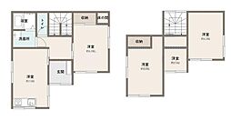 鳥栖市原町戸建賃貸 3SDKの間取り