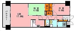 アソシア鳥栖ヴィンテージスクエア 2LDKの間取図画像