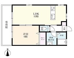 間取図画像 1LDK