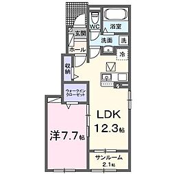フレアルーチェ 吉野ヶ里III 1LDKの間取図画像