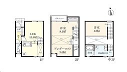 プレミアム城原 2LDKの間取図画像