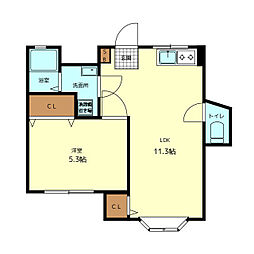 京成本線 堀切菖蒲園駅 徒歩4分の賃貸マンション 1階1LDKの間取り