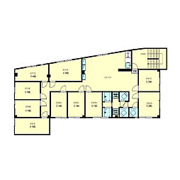 JR山手線 大塚駅 徒歩9分の賃貸マンション 3階10DKの間取り