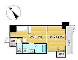 MSKコート 1DKの間取図画像