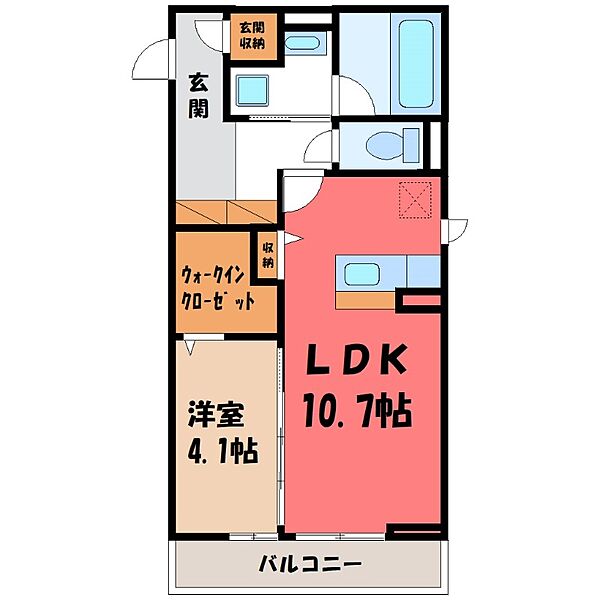 D-NORTH ｜栃木県下都賀郡壬生町大字壬生丁(賃貸アパート1LDK・2階・41.86㎡)の写真 その2